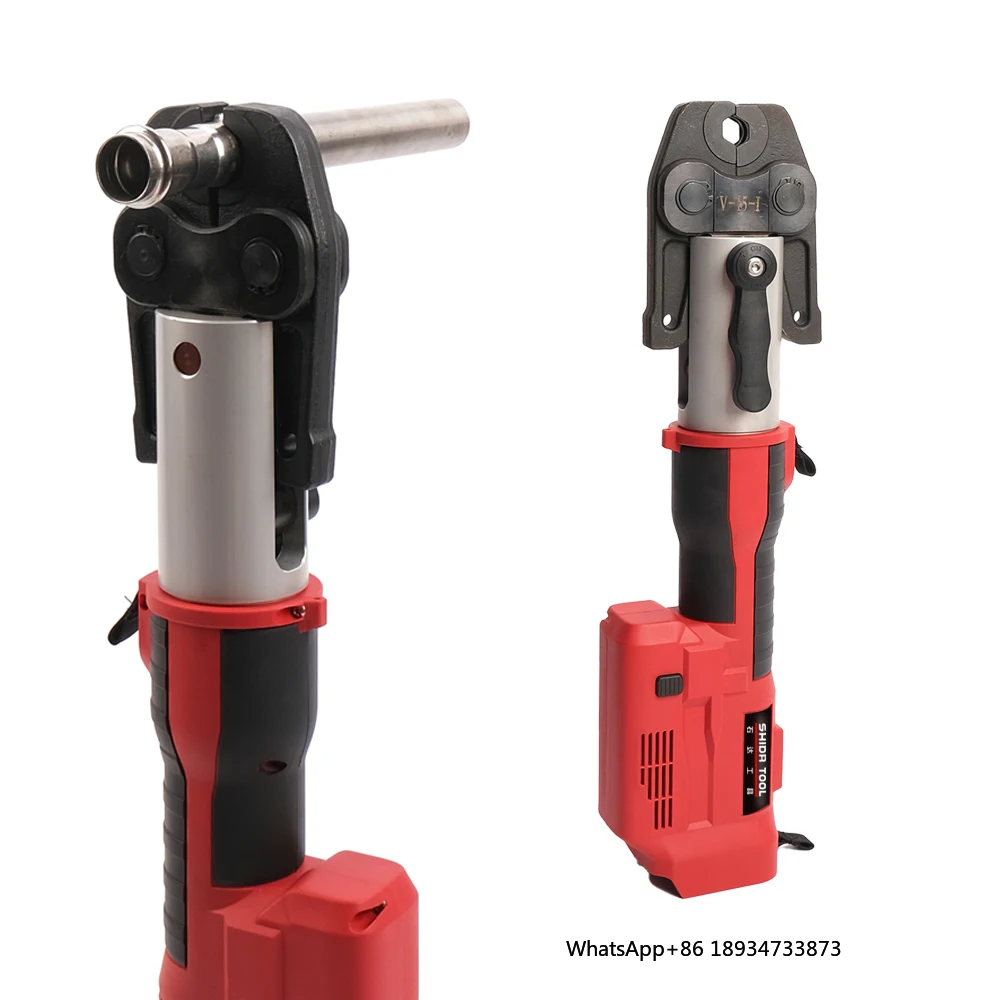1550 Electric Cordless Hydraulic Press Pliers Battery-Powered Plumbers Tool Copper Alloy Steel PEX Pipes 40mm Stroke 1.8V/5.0Ah - Image 2