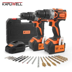PA4952A Brushless Motor Durable Lithium Battery Power Tool Combination Kits Electric Impact Drill Machine Screwdriver